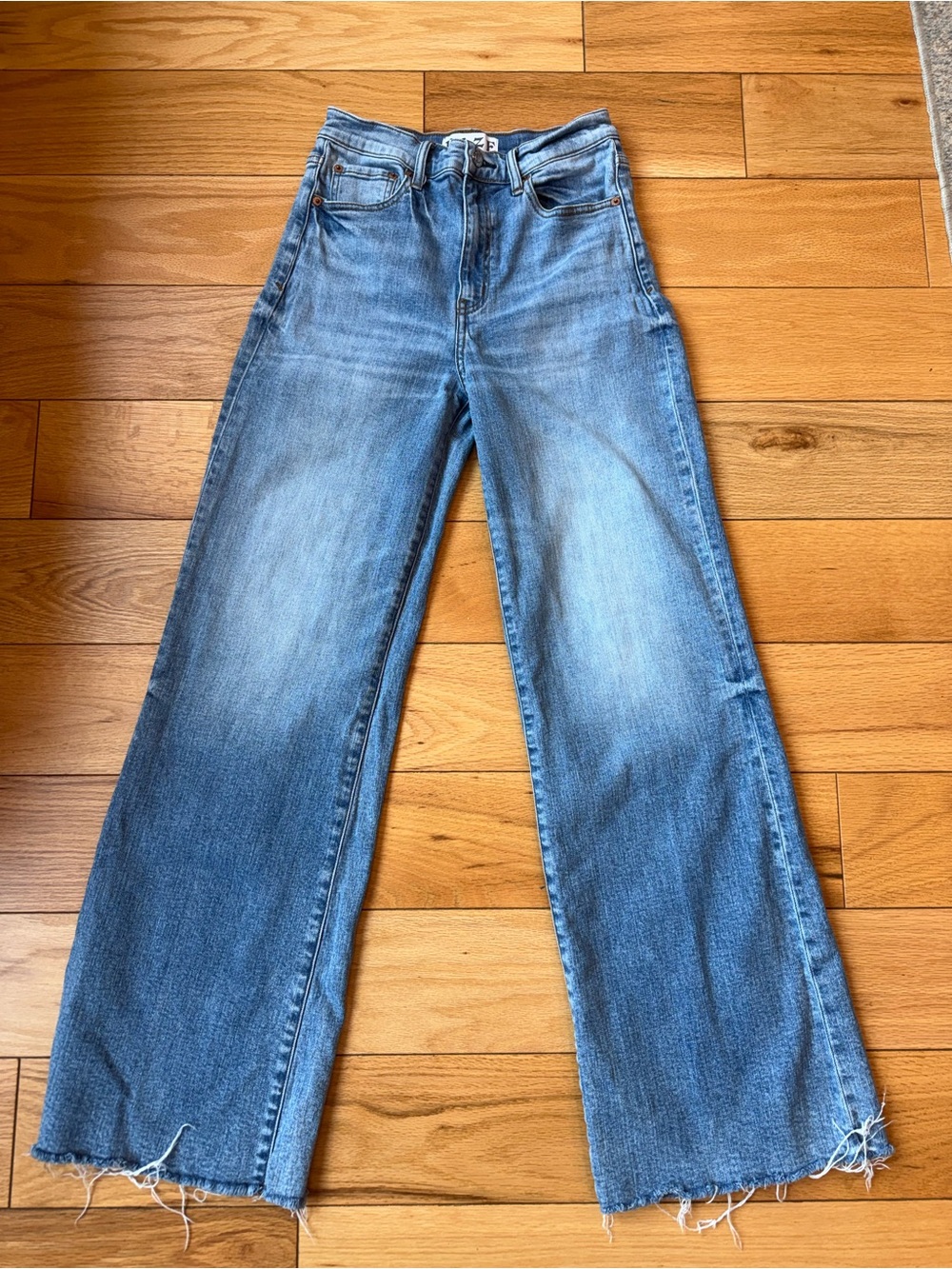 DAZE High-Rise Wide-Leg Women’s Jeans — Light Blue Wash